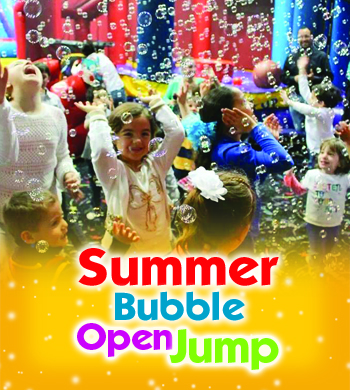 Looking for activities for kids? Our Open Jump with bubbles is the perfect fit