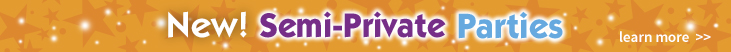 New!  Semi-Private Birthday Party at Pump It Up