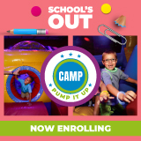 kids camp at pump it up when schools out